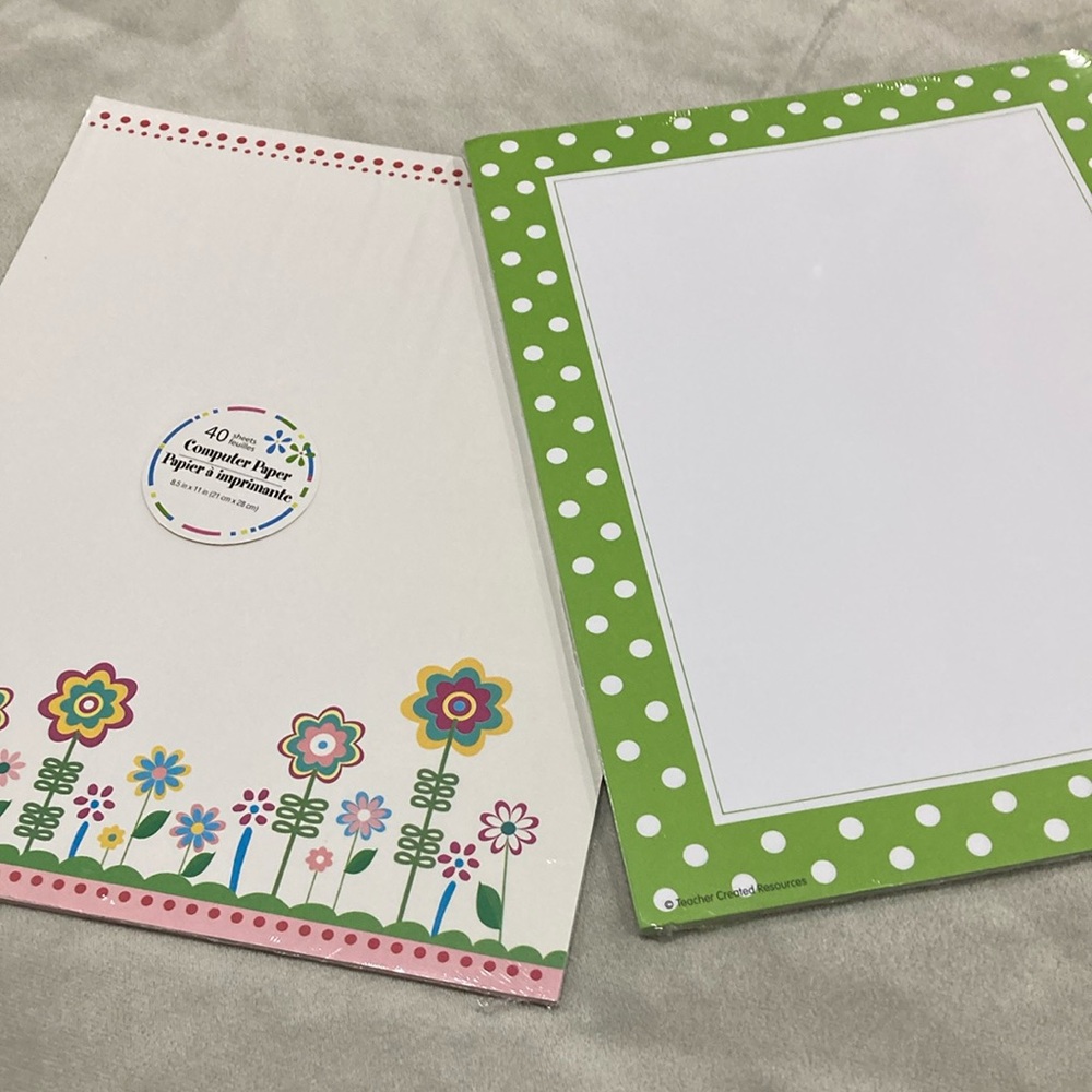 NEW Sealed Packages Decorative Printer Paper